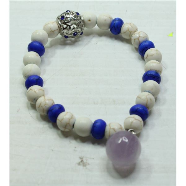 #12-AMETHYST/ TOURQUOISE BRACELET