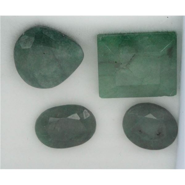 #152-GREEN EMERALD GEMSTONES 20.10ct