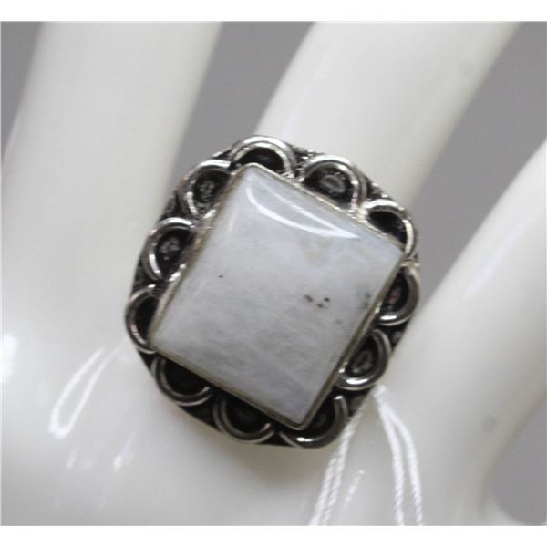 #42-NATURAL MOONSTONE RING SIZE 8.5