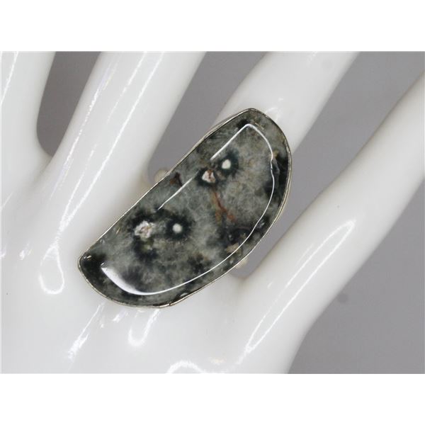 #58-NATURAL OCEAN JASPER RING SIZE 6.75