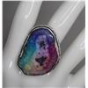 Image 1 : #48-NATURAL RAINBOW SOLAR QUARTZ RING SIZE 6