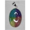 Image 1 : #33-NATURAL RAINBOW SOLAR QUARTZ PENDANT