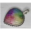 Image 1 : #28-NATURAL RAINBOW SOLAR QUARTZ PENDANT