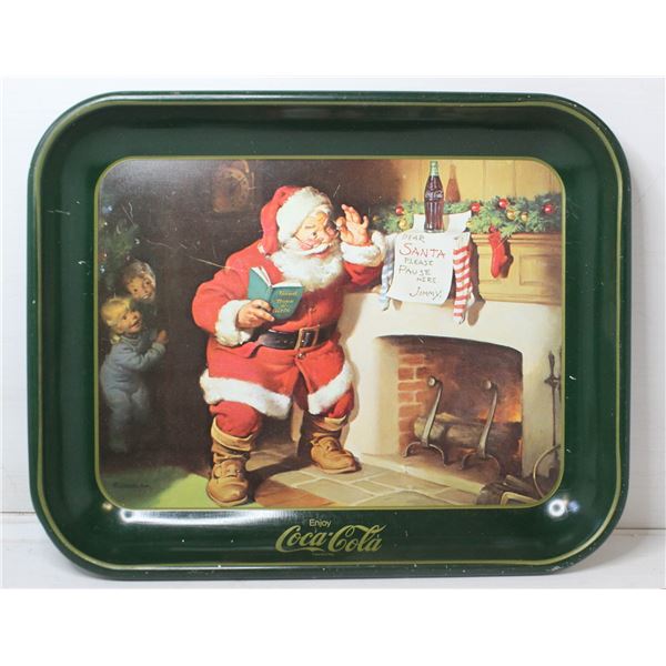 VINTAGE SANTA COKE TRAY