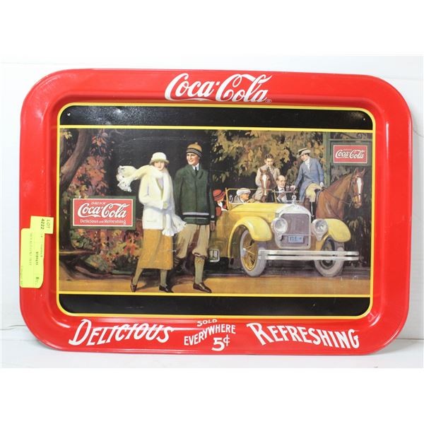 1980'S RED COKE TRAY