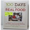 Image 1 : "100 DAYS OF REAL FOOD" HARDCOVER- 360 PAGES