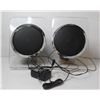 Image 1 : PAIR OF WIRELESS BLUETOOTH RECHARGABLE SPEAKERS