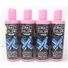 Image 1 : LOT OF 4 CRAZY COLOR SHAMPOO - BLUE