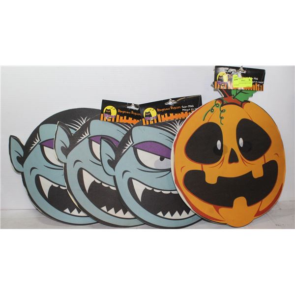 SET OF 4 HANGING DRACULA AND PUMPKIN