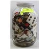 VINTAGE BUTTONS- GALLON JAR LOT