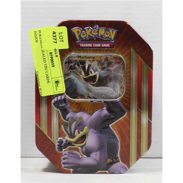 POKEMON SEALED TIN/ CARDS INSIDE