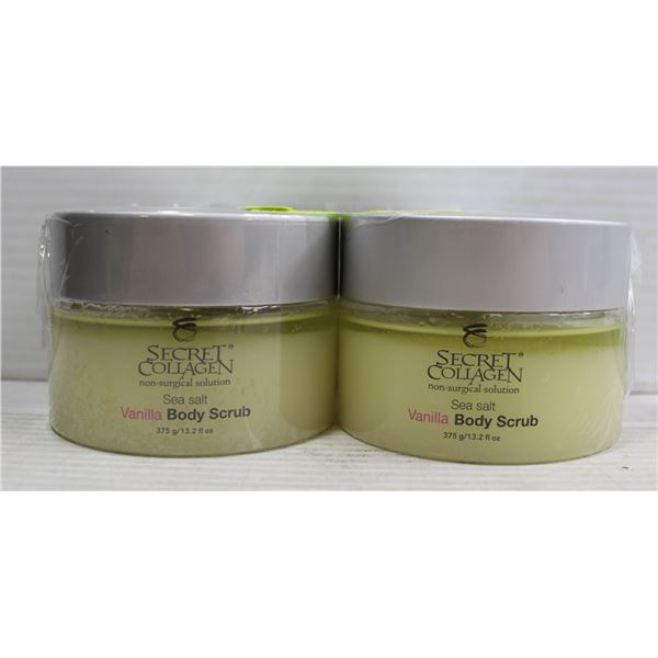 2X SECRET COLLAGEN SEA SALT VANILLA BODY SCRUB