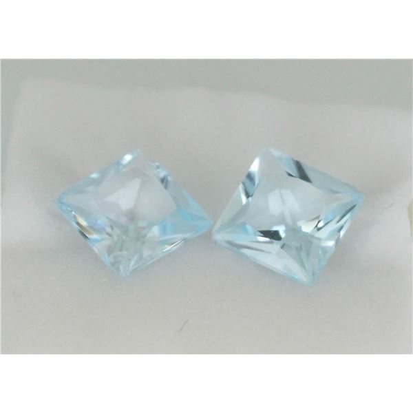 #95-SKY BLUE TOPAZ GEMSTONES SQUARE 4.0ct