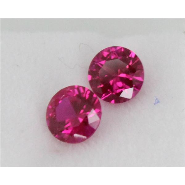 #161-RED RUBY ROUND GEMSTONES 1.95ct