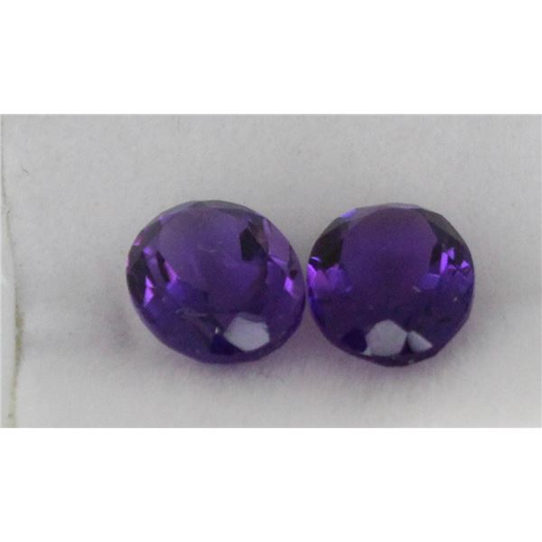 #199-PURPLE AMETHYST GEMSTONE 3.35ct/7X9MM