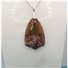 Image 1 : 11)  CHEVRON SHAPED BUTTERSCOTCH QUARTZ PENDANT