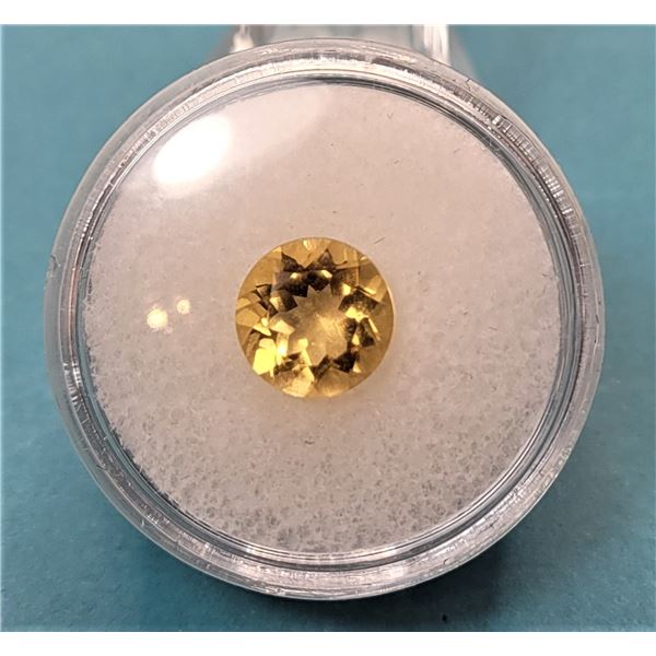 15)  NATURAL ROUND 2.5 CT CITRINE GEMSTONE