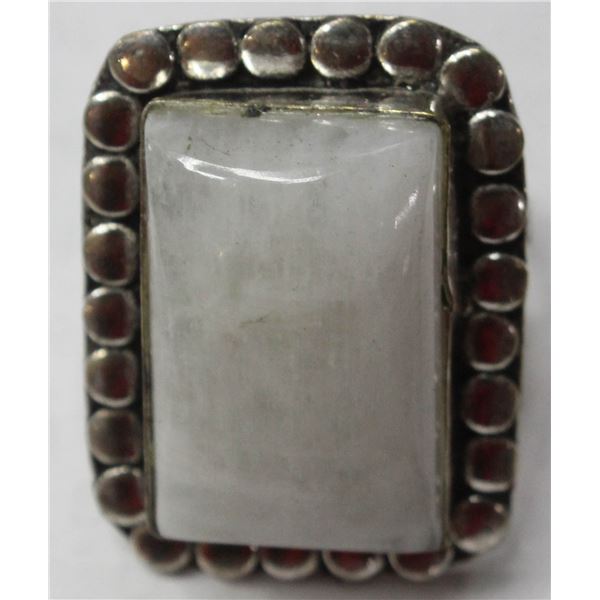 #114-NATURAL MOONSTONE RING SIZE 9.5