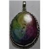 Image 1 : #134-NATURAL RAINBOW SOLAR QUARTZ PENDANT