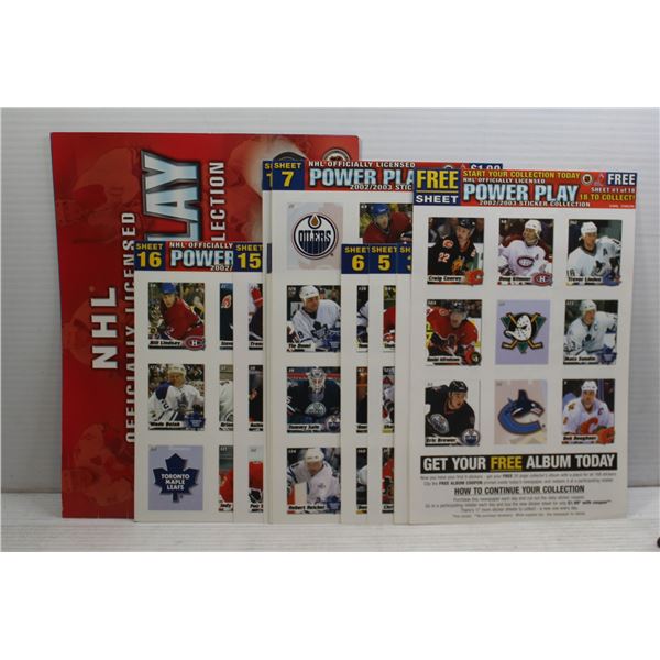 COLLECTIBLE NHL 2002/2003 STICKERS W/DISPLAY BOOK