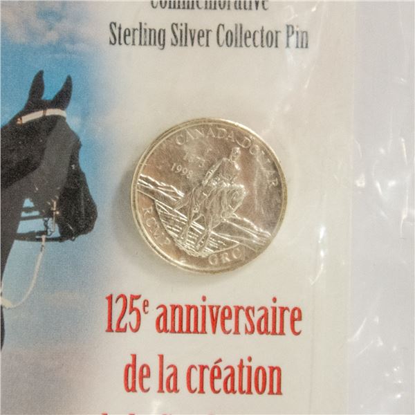 125  ANNIVERSARY RCMP STERLING SILVER PIN