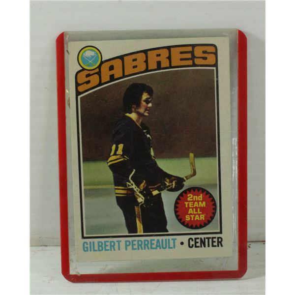 GILBERT PERREAULT SABRES HOCKEY CARD