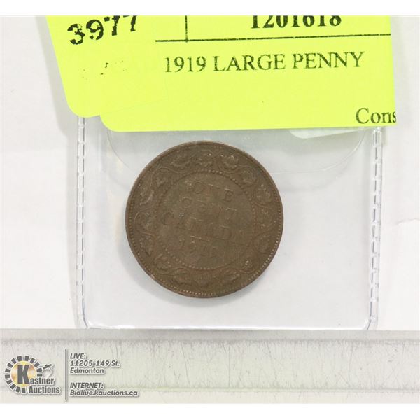 CAD 1919 LARGE PENNY