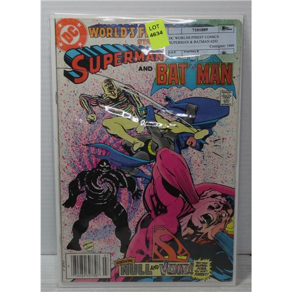 DC WORLDS FINEST COMICS SUPERMAN & BATMAN #293