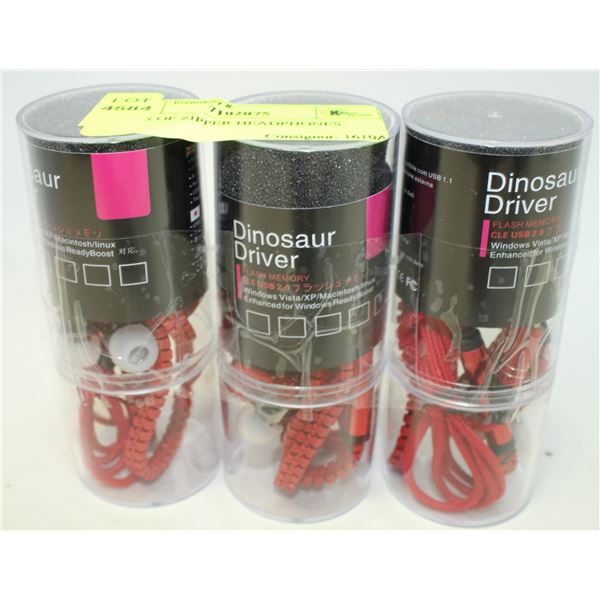 3 SETS OF ZIPPER HEADPHONES.