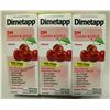 Image 1 : 3 PACK DIMETAPP CHERRY COLD MEDICINE SYRUP 100ML