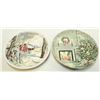 Image 1 : 2 MINI JOHNSON BROS. XMAS PLATES VINTAGE