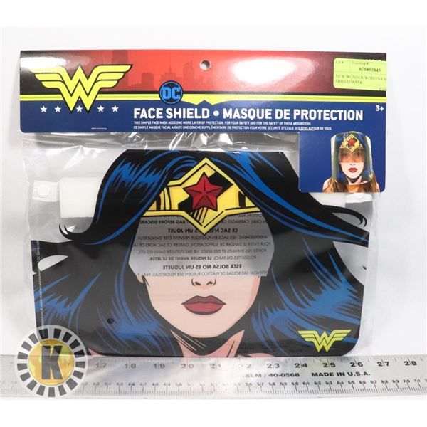 NEW WONDER WOMAN FACE SHIELD/MASK