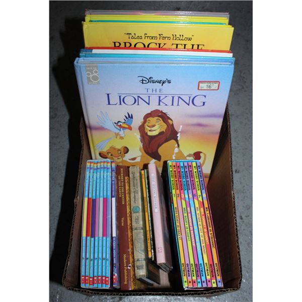 BOX OF CHILDRENS READERS AND STORY BOOKS