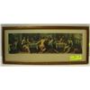 Image 1 : FRAMED VINTAGE LAST SUPPER PRINT- 19.5" X 8.5"