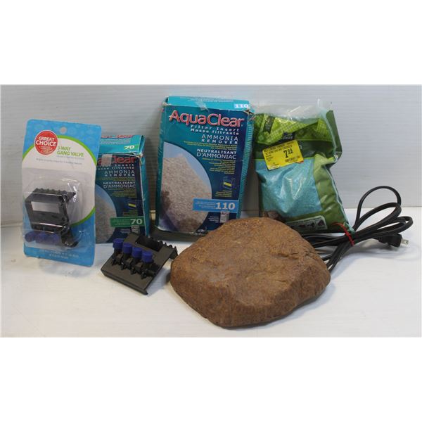 BOX OF NEW AQUARIUM REPTILE SUPPLIES