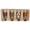 Image 1 : NEW 4 PC SUGAR SKULL THEME 14OZ HIGHBALL GLASSES