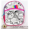 Image 1 : NEW COLORING BACK PACK WITH MARKERS