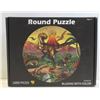 Image 1 : 1000PC ROUND PUZZLE DINOSAURS BLAZING WITH COLOURS