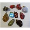 Image 1 : STONE/SEMI-PRECIOUS PENDANTS- LOT OF 10