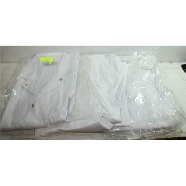 4 SIZE:L FOOD INDUSTRY 3/4 LENGTH WHITE JACKETS