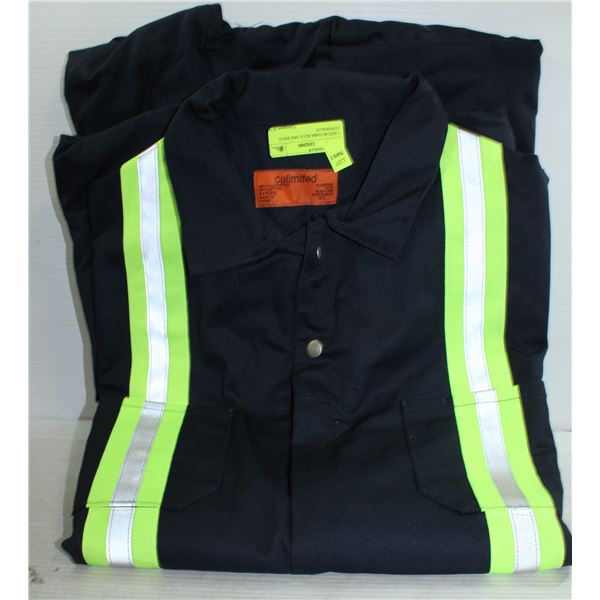 2 SIZE 60 DARK BLUE ONE PIECE COVERALLS