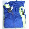 Image 1 : SIZE 56R BLUE BIB COVERALLS W/ REFLECTOR STRIPS