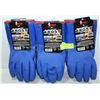 3PK WATSON FROST FREE GLOVES HEAVY ACRYLIC SIZE XL