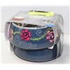 Image 1 : NEW 2 DOG DISHES 12 OZ  DENIM ROSE