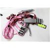 Image 1 : NEW 3 LEASH,3 HARNESSES  PINK  DOG  16-26 INCH