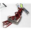 Image 1 : NEW 4 COLLAR 2 LEASH RED 8-12 INCH DOG NECK SIZE
