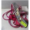 Image 1 : NEW 2 DOG HARNESS, 2 LEASH  PINK 11-13" CHEST