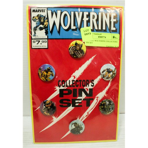 MARVEL WOLVERINE COLLECTORS PIN SET