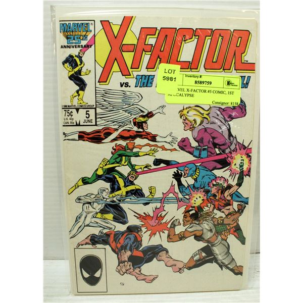 MARVEL X-FACTOR #5 COMIC, 1ST APOCALYPSE