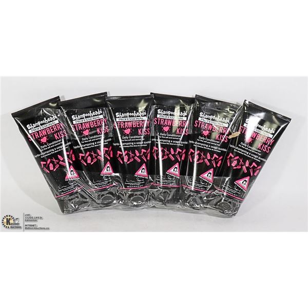 6 PACK SHAMPOOHEADS PROFESSIONAL STRAWBERRY KISS